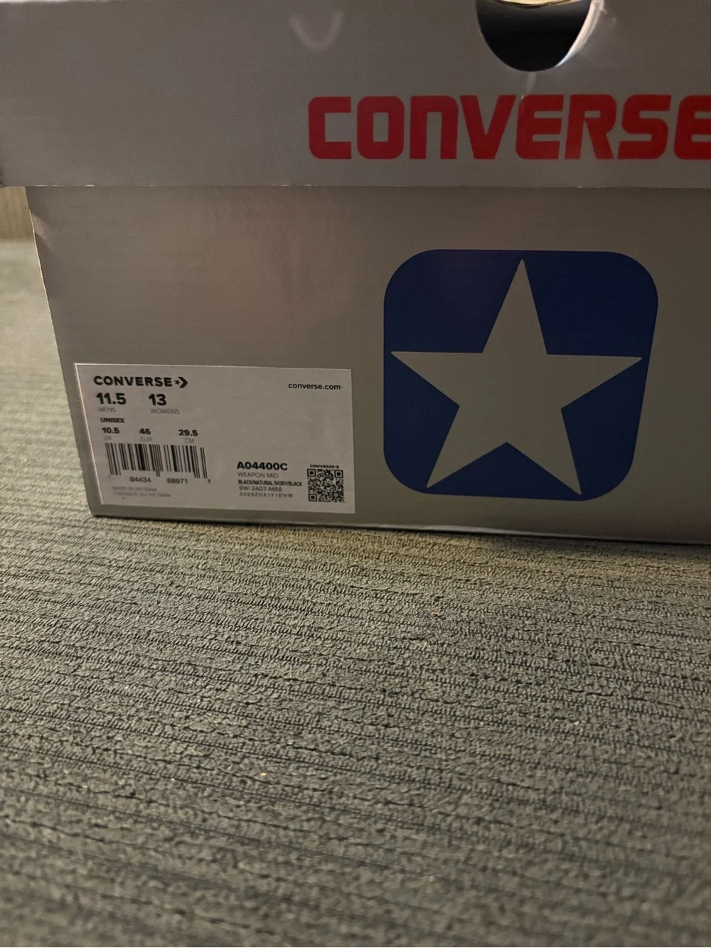 Converse Black and White Men's High-Top Sneakers